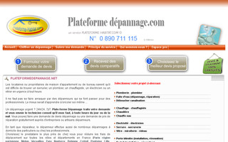 plateformedepannage.net website preview