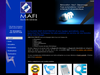 mafi-electricite.fr website preview