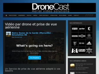 dronecast.fr website preview