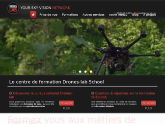 drones-lab.com website preview