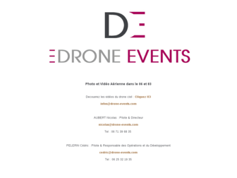 drone-events.com website preview