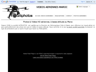 aerovideomaroc.com website preview