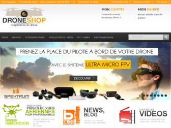droneshop.com website preview