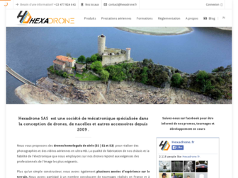 hexadrone.fr website preview