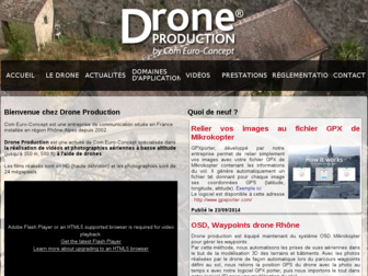 drone-production.com website preview
