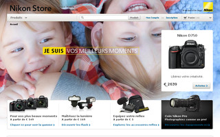 store.nikon.fr website preview