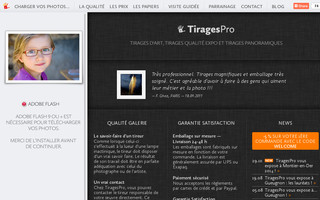tirages-pro.com website preview