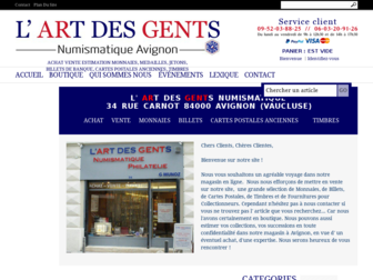 lartdesgents.fr website preview