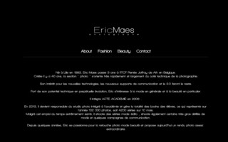 ericmaes.com website preview