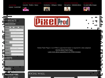 pixelprod.fr website preview