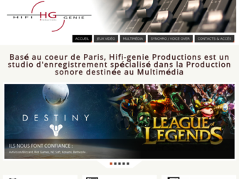 hifi-genie.com website preview