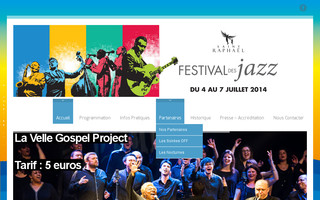 saintraphael-jazz.fr website preview