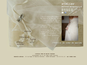 robes-de-mariee-sylvie-mispouille.com website preview