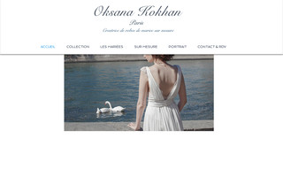 oksanakokhan.com website preview