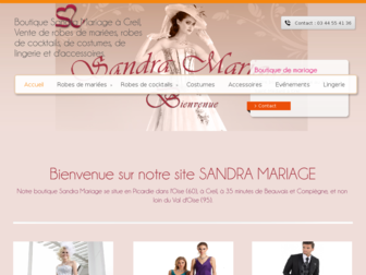 sandramariage.com website preview