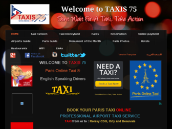 taxis75.fr website preview