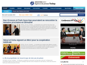 french.yonhapnews.co.kr website preview
