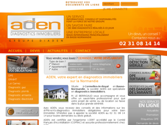 adendiagnostics.fr website preview