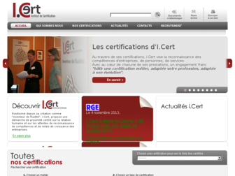 icert.fr website preview