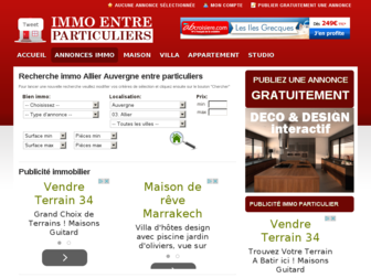 allier.immo-entre-particuliers.com website preview