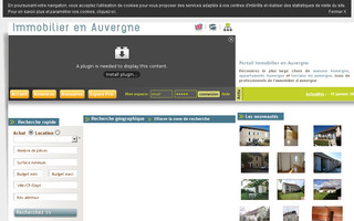 immobilier-auvergne.net website preview