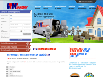 ltm-demenagement.fr website preview
