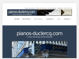 pianos-duclercq.com website preview