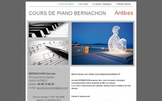coursdepianoantibes.fr website preview