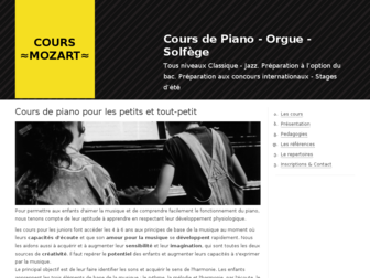 coursmozart.com website preview