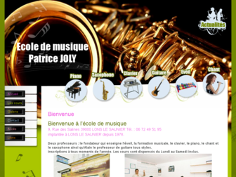 ecolemusiquepatricejoly.com website preview