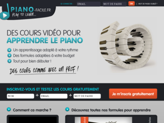 piano-facile.fr website preview