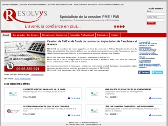 resolvys-commerces-entreprises.com website preview