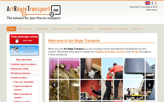 artregietransport.com website preview
