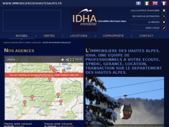 immobilieredeshautesalpes.fr website preview