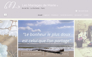 lesmariagesdemarie.fr website preview