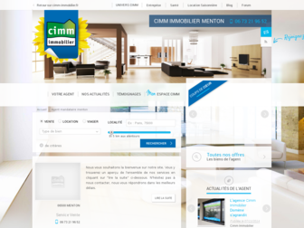 menton.cimm-immobilier.fr website preview