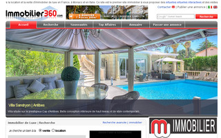 immobilier360.com website preview