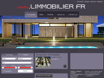 limmobilier.fr website preview