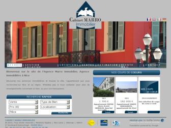 marro-immobilier.com website preview