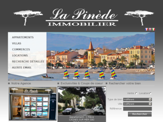 pinede-immobilier.com website preview