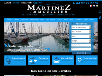 martinezimmobilier.com website preview