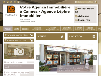 lepine-immobilier-cannes.com website preview