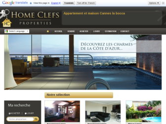 home-clefs-properties.com website preview