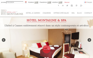 hotel-montaigne.eu website preview