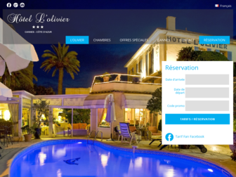 hotel-olivier-cannes.fr website preview