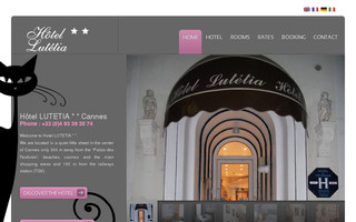 hotel-lutetia-cannes.com website preview