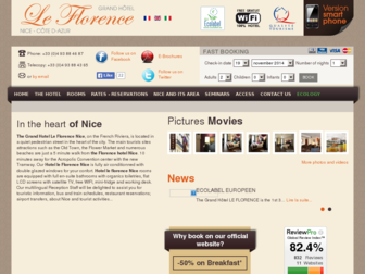hotel-florence-nice.com website preview