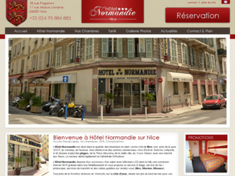 hotel-normandie-nice.com website preview