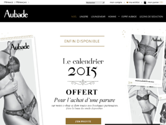 aubade.fr website preview