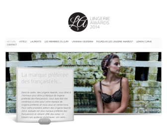 lingerie-awards.lemoncurve.com website preview